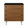 62 Dresser byrå, american walnut, 4 lådor