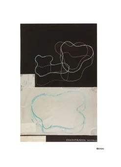 Aalto art Sketch black poster, 50x70 cm