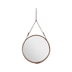 Adnet rund spegel, brown, large
