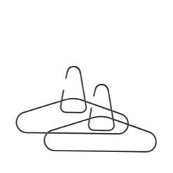 A-Hanger galge, black, 2-pack