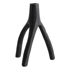 Aion ljusstake XL 22 cm, Svart