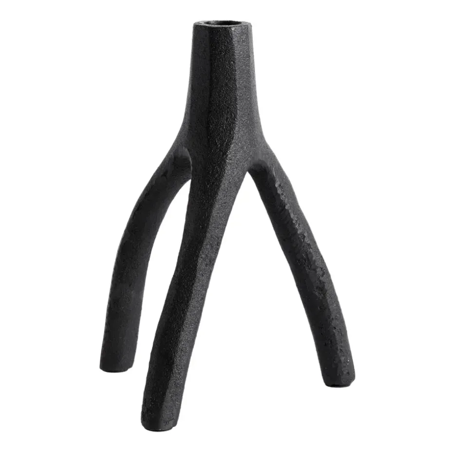 Aion ljusstake XL 22 cm, Svart