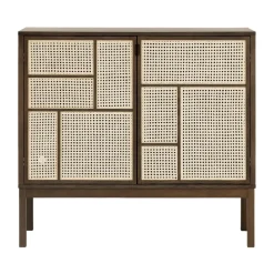Air sideboard, Mörk ek, 120x110 cm, med ben