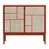 Air sideboard, Red, 120x110 cm, med ben