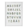 Alfabetet akvarell poster, 50x70 cm