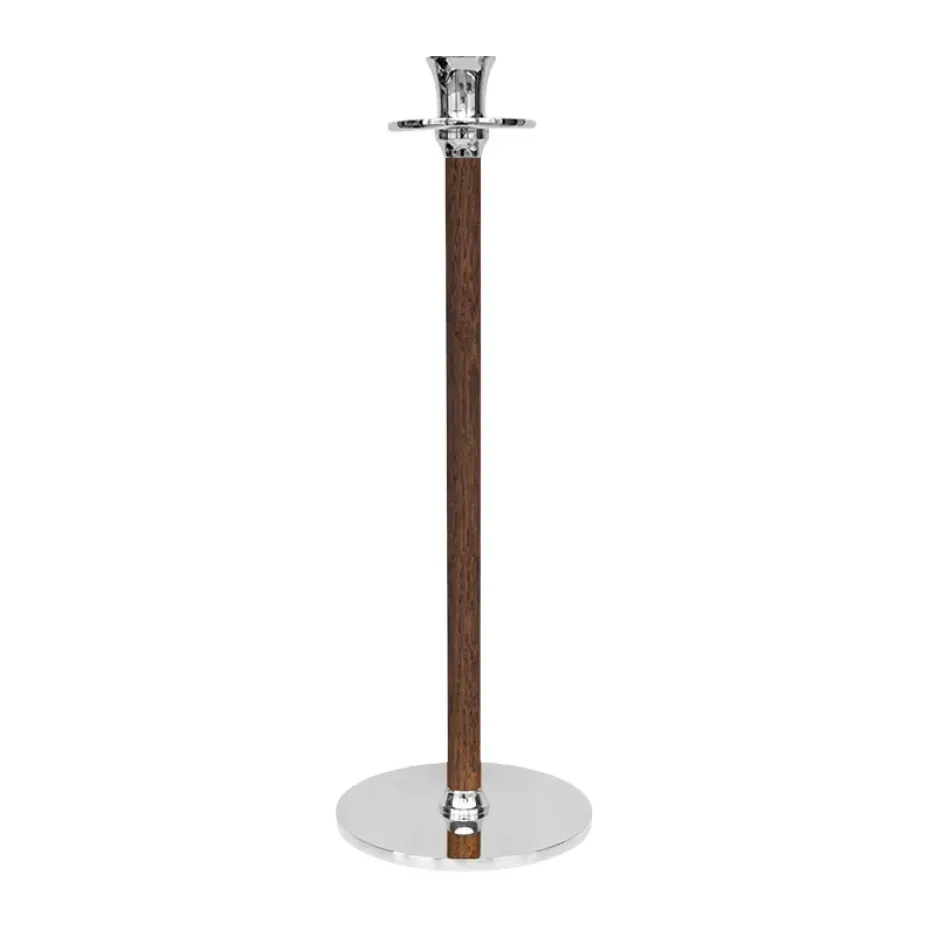 Alto Basso ljusstake 30 cm, Förnicklad mässing