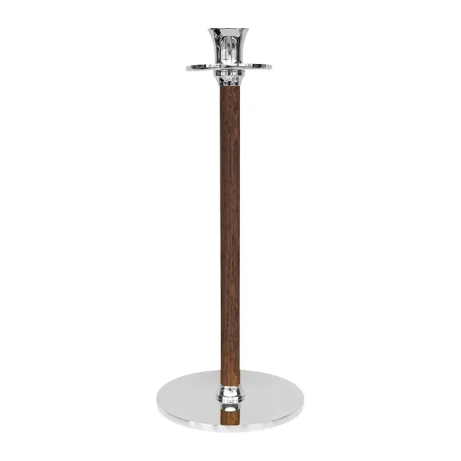 Alto Basso ljusstake 35 cm, Förnicklad mässing