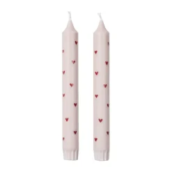 Amor kronljus 2-pack, Light pink-red