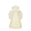 Angel sculpture ljus 14 cm, Off white