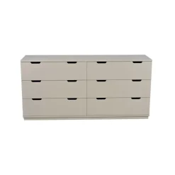 Aoko byrå dubbel 6 lådor, Beige