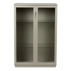 Aoko vitrinskåp 120 cm, Beige