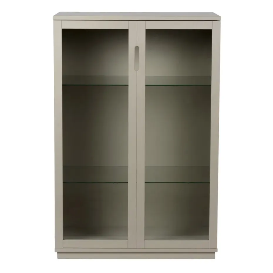Aoko vitrinskåp 120 cm, Beige