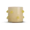 Arlo ljuslykta M Ø15 cm, Beige-gul