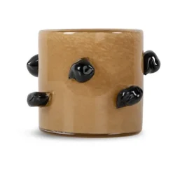 Arlo ljuslykta XS Ø10 cm, Beige-svart