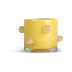 Arlo ljuslykta XS Ø10 cm, Gul-beige
