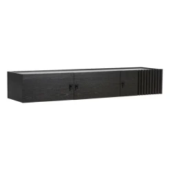 Array sideboard väggmonterad 150 cm, Svartmålad ek