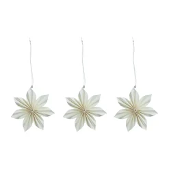 Aurora juldekoration 3-pack, White-brown
