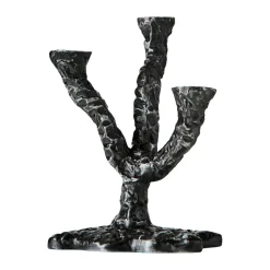 Ava ljusstake 22 cm, Antikgrå