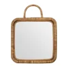 Baki spegel med ram 28x28 cm, Natur