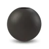 Ball vas black, 20 cm