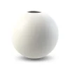 Ball vas white, 20 cm