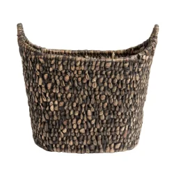 Basha korg Ø42 cm, Vattenhyasint-svart