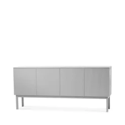 Beam sideboard, ljusgrå, ljusgrått stativ