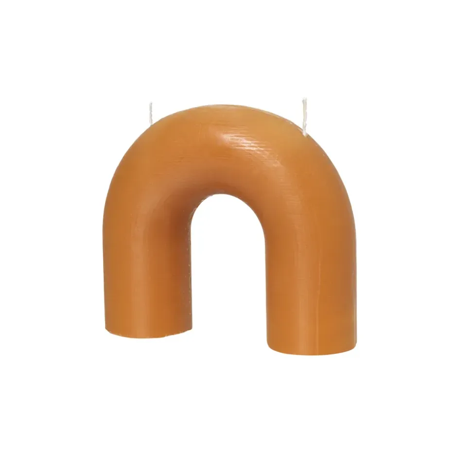 Bend ljus 14,5x16,5 cm, Honey gold