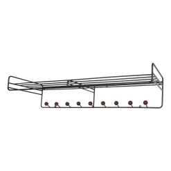Bill Hat rack L hatthylla, Svart-mörkbrun
