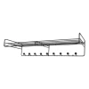 Bill Hat rack L hatthylla, Svart