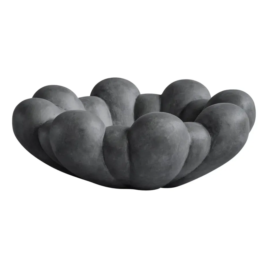 Bloom tray skål stor, Mörk grå