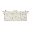 Bluebell satin quiltad sängficka, 18x43 cm