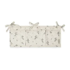 Bluebell satin quiltad sängficka, 18x43 cm