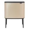 Bo touch bin 11+23 liter, Metallic Gold
