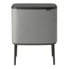 Bo touch bin 36 liter, Mineral concrete grey