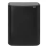 Bo touch bin 2x30 L, Matt svart