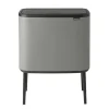 Bo touch bin 3x11 liter, Mineral concrete grey