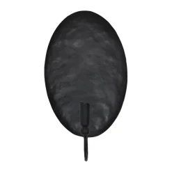 Boule väggljusstake med bakplatta, Svart