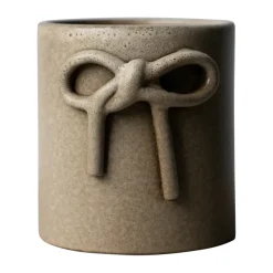 Bow kruka Ø11 cm, Beige
