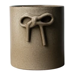 Bow kruka Ø14 cm, Beige