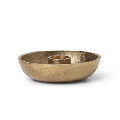 Bowl ljusstake Ø10 cm, Mässing