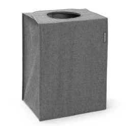 Brabantia tvättkorg tyg rektangulär 55 liter, Mörkgrå