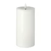 Bright Melt blockljus LED 17,5 cm, Vit
