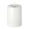 Bright Melt blockljus LED 12,5 cm, Vit