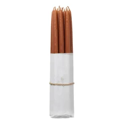 Broste Copenhagen doppade antikljus 10-pack, Terracotta