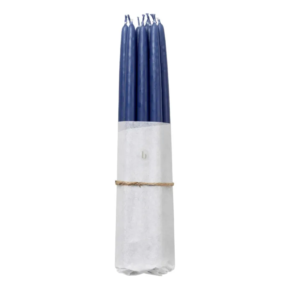Broste Copenhagen doppade antikljus 10-pack, Baja blue