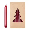 Broste julgransljus glossy Ø1,2x10,2 cm 20-pack, Burgundy
