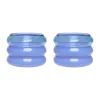 Bubble ljuslykta Ø5,6 cm 2-pack, Blue-milky blue