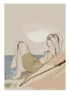By the ocean poster, 50x70 cm