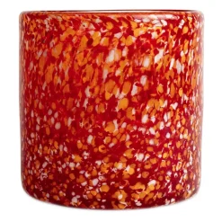 Calore ljuslykta M Ø15 cm, Red-orange